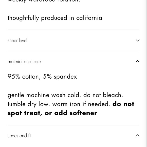 Women’s Perfectwhitetee Structures Ribbed V-Neck Tee in Sugar Maria Size XS NWT - Picture 9 of 9